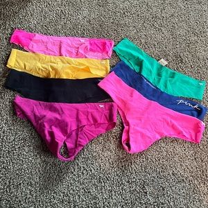 7 pack of Victoria Secret Pink thongs - XXL